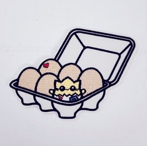 🔮3/$15 Pokemon Togepi Egg Carton Iron on Patch
